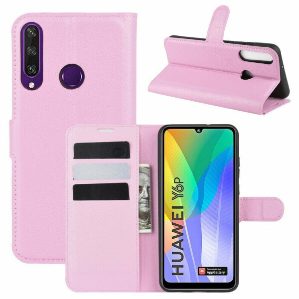 

Чехол-книжка Deexe Book Type для Huawei Y6p - Pink