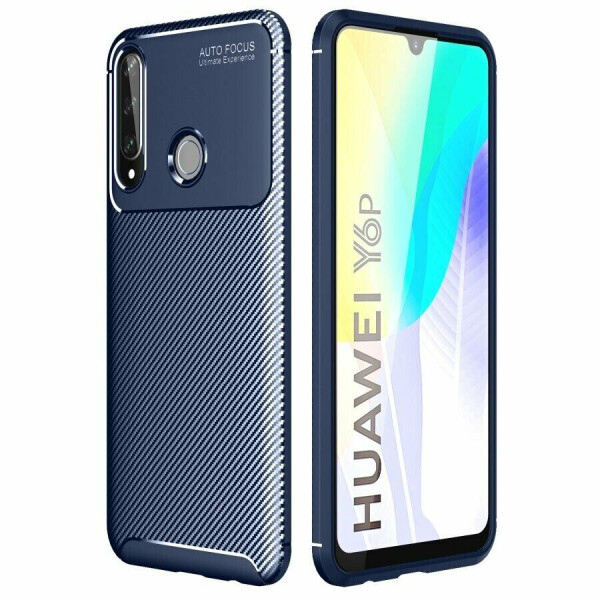 

Защитный чехол Deexe Fusion для Huawei Y6p - Blue