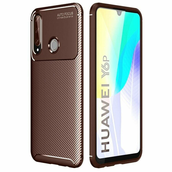 

Защитный чехол Deexe Fusion для Huawei Y6p - Brown