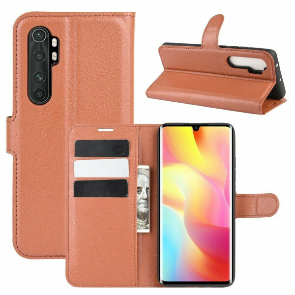 

Чехол-книжка Deexe Book Type для Xiaomi Mi Note 10 Lite - Brown