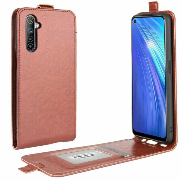 

Чехол Deexe Flip Case для Realme 6 - Brown