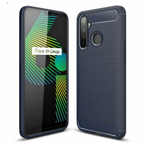 

Защитный чехол UniCase Carbon для Realme 6i - Blue