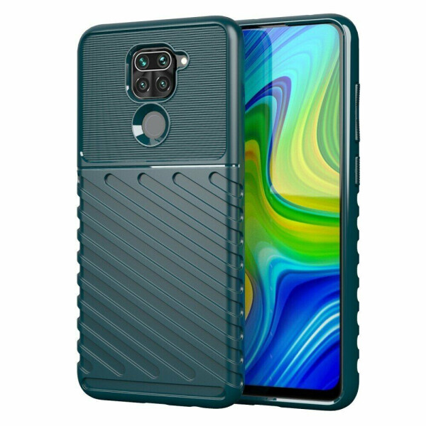 

Защитный чехол Deexe Thunder Series для Xiaomi Redmi Note 9 - Green
