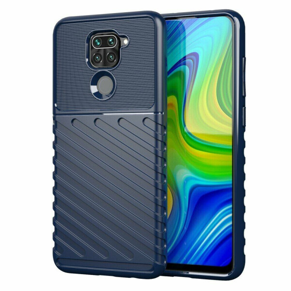 

Защитный чехол Deexe Thunder Series для Xiaomi Redmi Note 9 - Blue