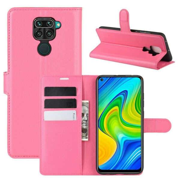 

Чехол-книжка Deexe Book Type для Xiaomi Redmi Note 9 - Rose
