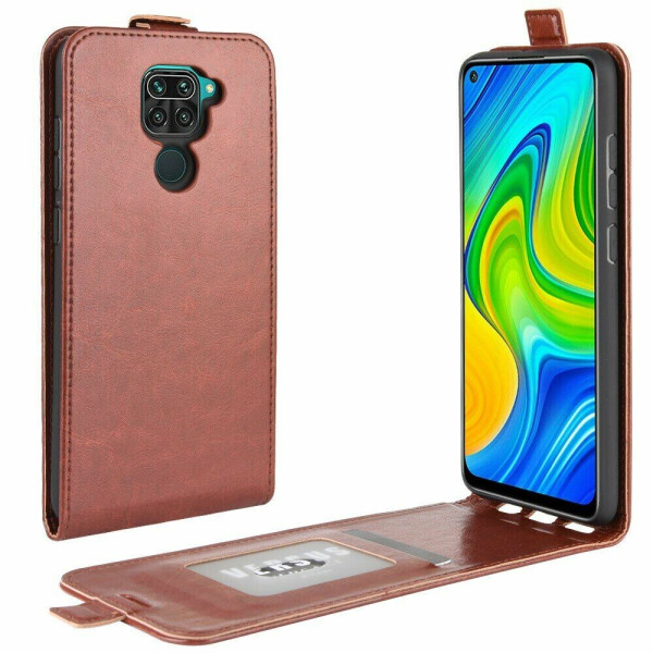 

Чехол Deexe Flip Case для Xiaomi Redmi Note 9 - Brown