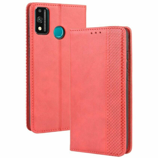 

Чехол Deexe Retro Style для Huawei Honor 9X Lite - Red