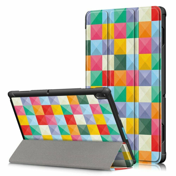 

Чехол UniCase Life Style для Lenovo Tab E10 TB-X104F - Colorful Triangles Grids