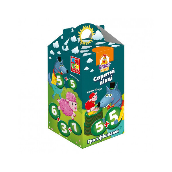 

Игра настольная Vladi Toys Crazy Koko Шустрые овцы Хватай 10-ку! Укр (VT8033-03)