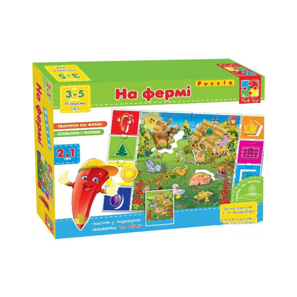 

Игра настольная Vladi Toys На ферме укр (VT1603-01-1)
