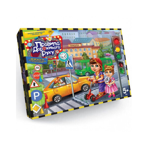 

Настольная игра Danko Toys Правила дорожного движения 2 a 1 укр (ДТ-БИ-07-21)