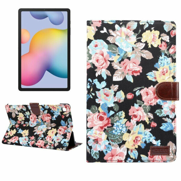 

Чехол-книжка Deexe Peony Pattern для Samsung Galaxy Tab S6 lite 10.4 (P610/615) - Black
