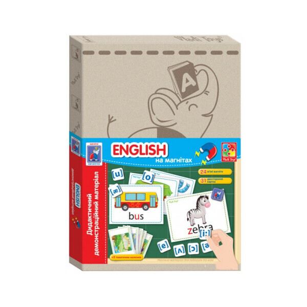 

Настольная игра Vladi Toys Дидактический материал с магнитами English укр (VT3701-08)