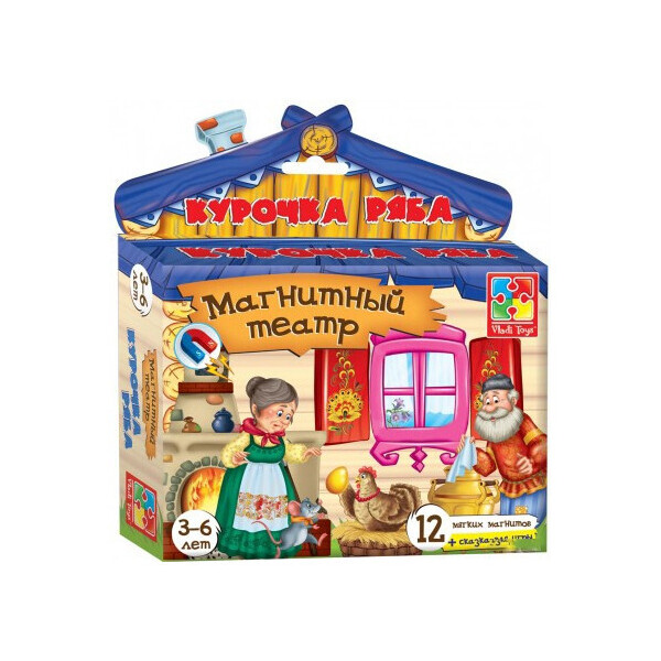 

Настольная игра Vladi Toys Магнитный театр Курочка Ряба (VT3206-12)