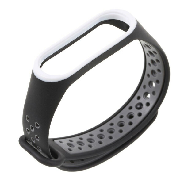 

Ремешок Deexe Dual Color для Xiaomi Mi Band 3 - Black/White