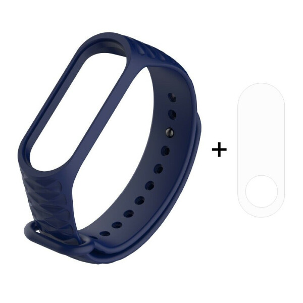 

Ремешок Deexe 3D Diamond для Xiaomi Mi Band 3 - Blue