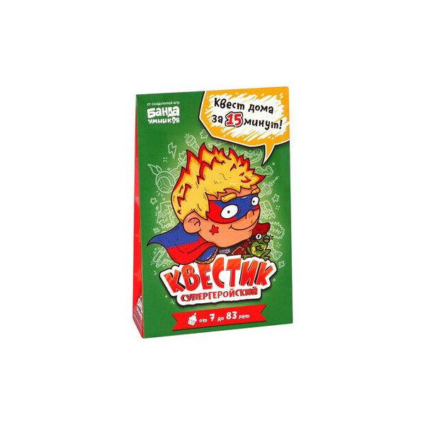 

Настольная игра Банда Умников квестик супергеройский Макс (УКР028)