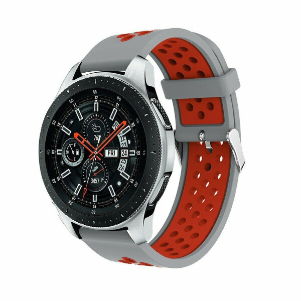 

Ремешок Deexe Dual Color для Samsung Galaxy Watch 46mm/Gear S3 - Grey/Red