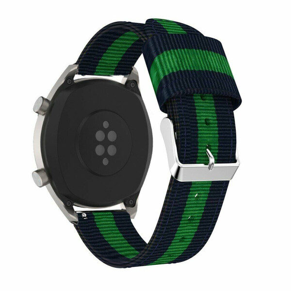 

Ремешок Deexe Canvas Style для Huawei Watch GT/Watch GT2 46mm/Watch GT 2e - Blue/Green