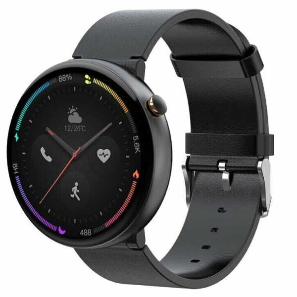

Ремешок Deexe Leather Strap для Xiaomi Amazfit Verge 2 - Black