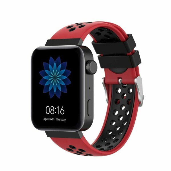 

Ремешок Deexe Dual Color для Xiaomi Mi Watch - Red/Black