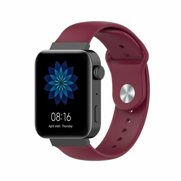 

Ремешок UniCase Silicone Strap для Xiaomi Mi Watch - Wine Red