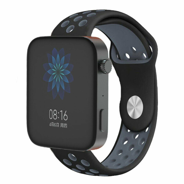 

Ремешок Deexe Dual Color для Xiaomi Mi Watch - Black/Grey