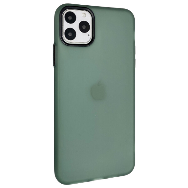 

Чехол-накладка DK Silicone Matting Silk для Apple iPhone 11 Pro Max (green / black)