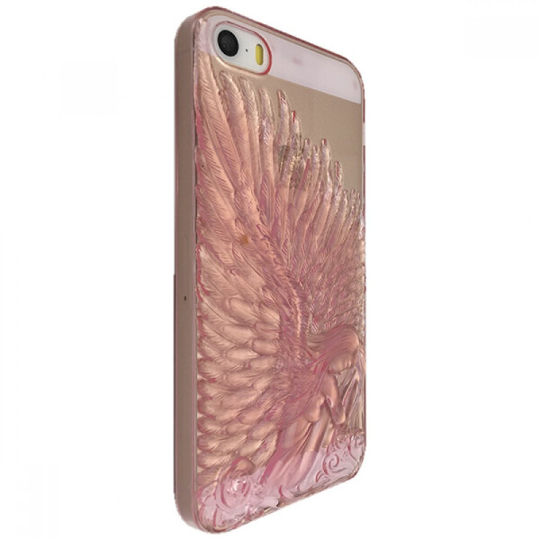 

Чехол-накладка DK-Case силикон прозрачная Angel для Apple iPhone 5/5S (pink)