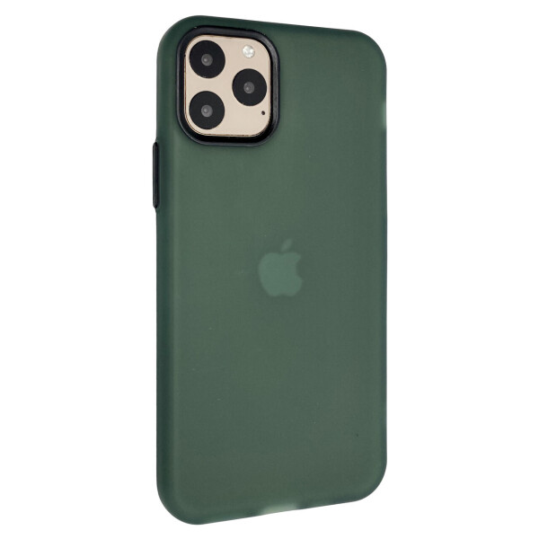 

Чехол-накладка DK Silicone Matting Silk для Apple iPhone 11 Pro (green / black)