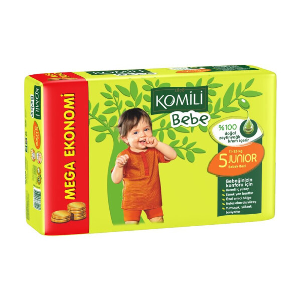 

Подгузники Komili Bebe - JUMBO JUNIOR - с Оливковым Маслом (11-25 кг) 30 шт (Турция)