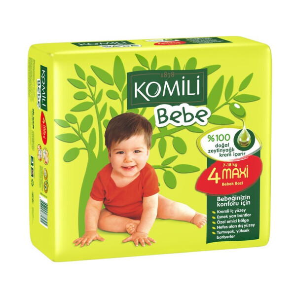 

Подгузники Komili Bebe - JUMBO MAXİ - с Оливковым Маслом (7-18 кг) 40 шт (Турция)