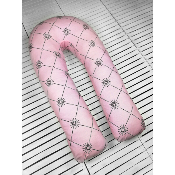 

Для Беременных ComShop Обнимашка Подкова Розовый ромб U XXXXL 75x170 см