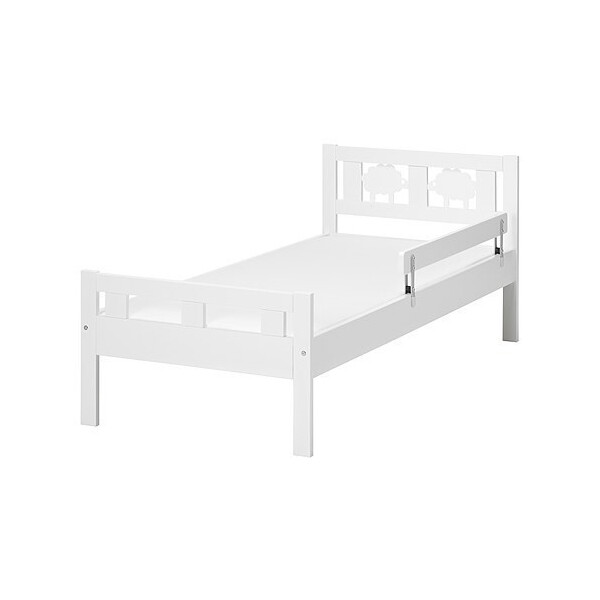 

Каркас кровати с реечным дном IKEA KRITTER белый 691.854.35