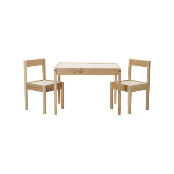 

Детский стол и 2 стула IKEA LATT белый сосна 501.784.11