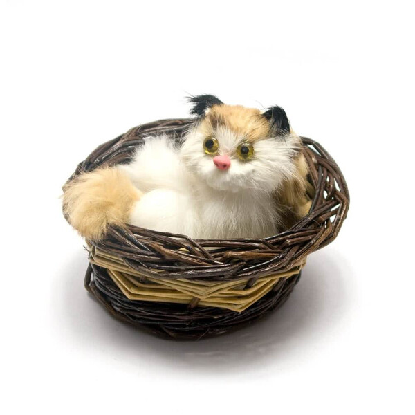 

Статуэтка Kanishka Кошка в лукошке (Мяукает)(12Х10Х9 см) 26350