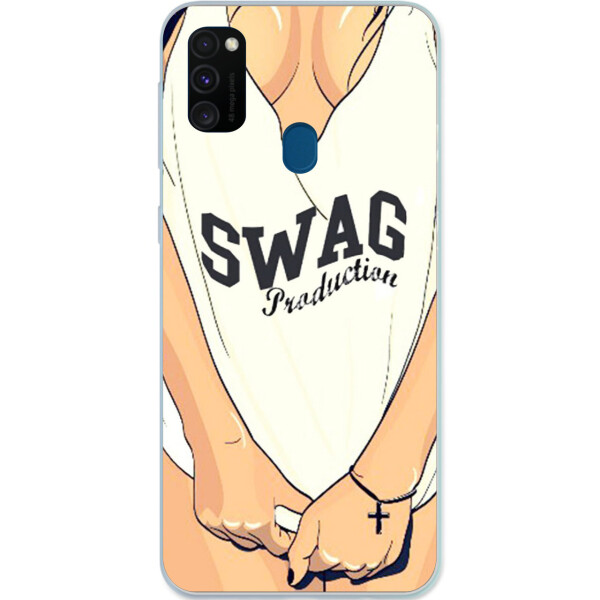 

Чехол бампер силиконовый Amstel для Samsung M30s Galaxy M307F с картинкой SWAG