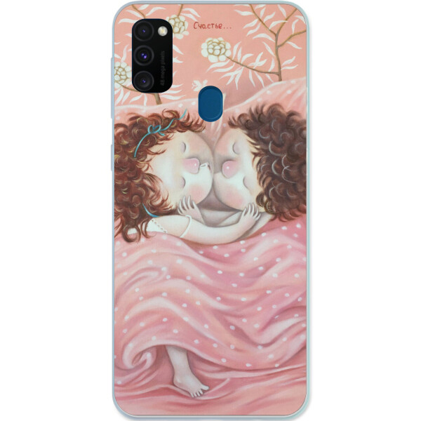 

Чехол бампер силиконовый Amstel для Samsung M30s Galaxy M307F с картинкой Счастье