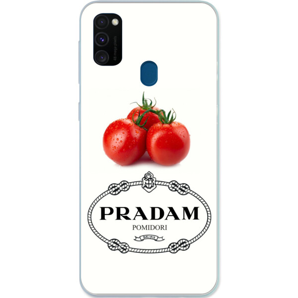 

Антибрендовый силиконовый чехол Amstel для Samsung M30s Galaxy M307F с картинкой Pradam Pomidori