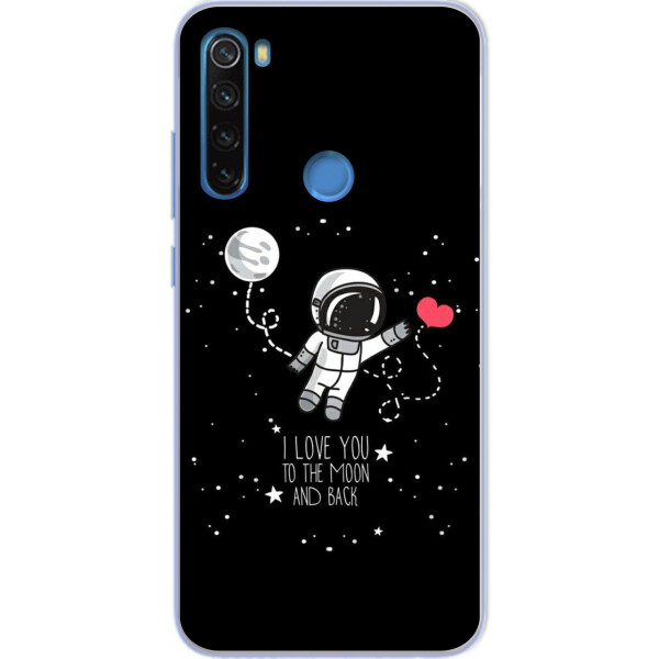 

Силиконовый чехол Amstel с рисунком для Xiaomi Redmi Note 8T Любовь до луны и назад