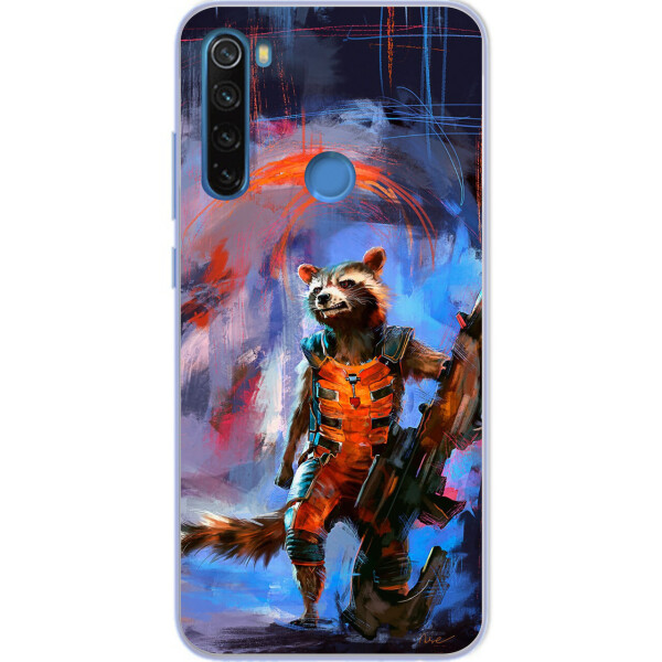 

Силиконовый чехол Amstel для Xiaomi Redmi Note 8T с картинкой Енот Ракета