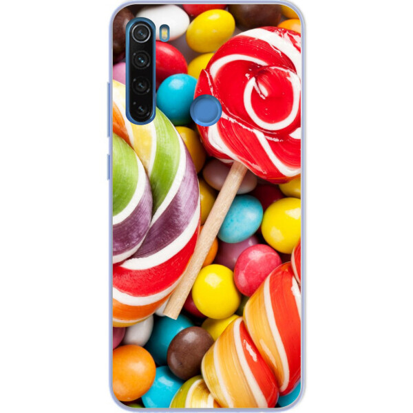

Чехол силиконовый бампер Amstel для Xiaomi Redmi Note 8T с картинкой Конфеты