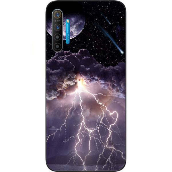 

Силиконовый чехол бампер Amstel для Realme XT с картинкой Молния