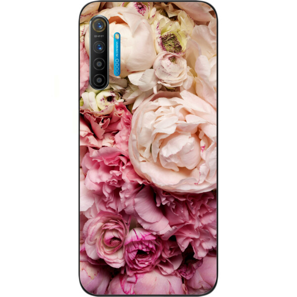 

Бампер силиконовый чехол Amstel для Realme XT с картинкой Пионы