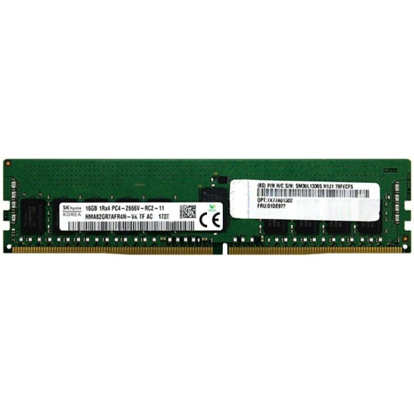

DDR4 16GB ECC UDIMM 2666MHz 2Rx8 1.2V CL19 Lenovo (4ZC7A08699)