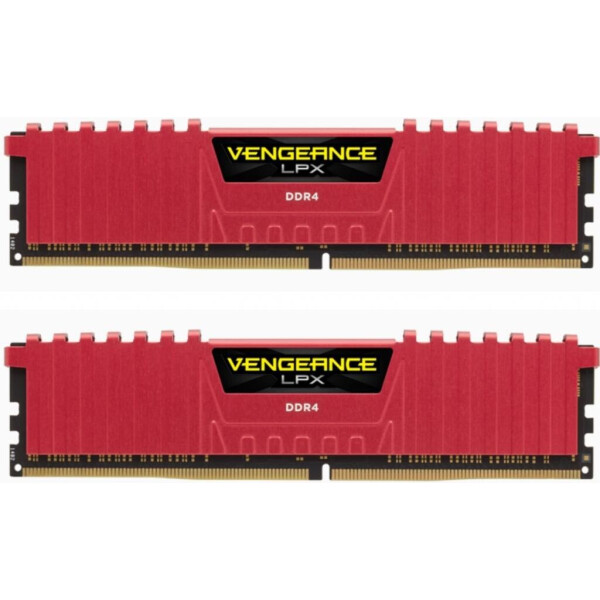 

DDR4 32GB (2x16GB) 2400 MHz Vengeance LPX Red CORSAIR (CMK32GX4M2A2400C14R)