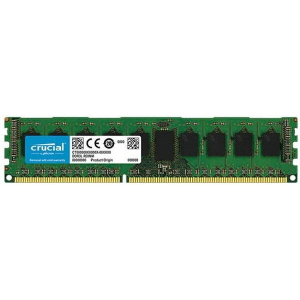 

DDR3 8GB ECC RDIMM 1600MHz 1Rx4 1.35V CL11 MICRON (CT8G3ERSLS4160B)