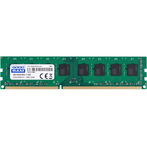 

GOODRAM DDR3 8Gb 1600Mhz БЛИСТЕР GR1600D364L11/8G