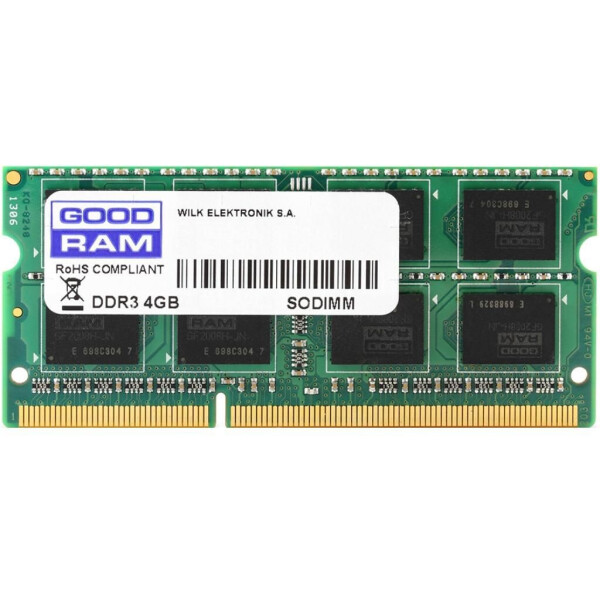 

Оперативная память SoDIMM DDR3 8GB 1600 MHz GOODRAM (GR1600S364L11/8G)