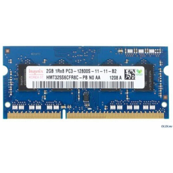 

SoDIMM DDR3 2GB 1600 MHz Hynix (HMT325S6BFR8C-PBN / HMT325S6CFR8C-PBN)